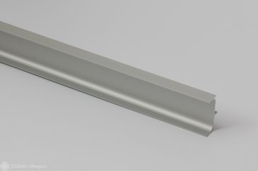 Вертикальный профиль 901010 для фасадов без ручек (62х22 мм), серебро, 3 м.