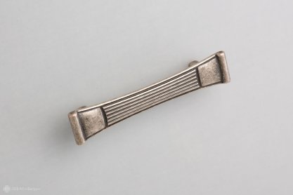 Orient мебельная ручка-скоба 96 мм состаренное серебро