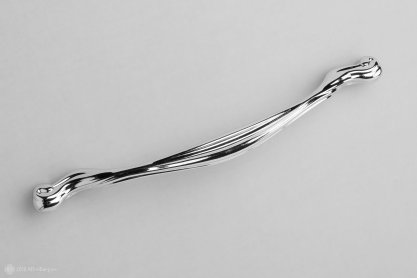 Barocca мебельная ручка-скоба 160-192 мм никель глянцевый
