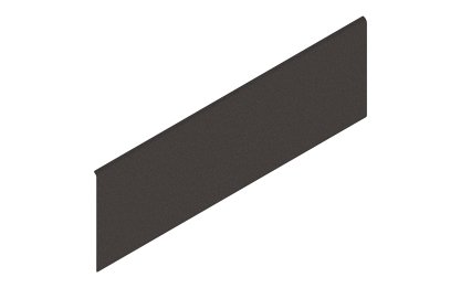 LEGRABOX заглушка, снаружи, прямоугольная, симметрич., гавана коричневый