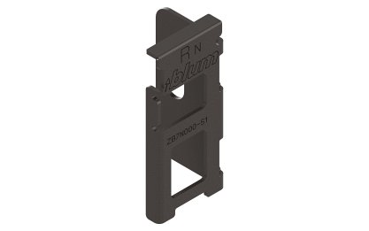 LEGRABOX держатель задней стенки из ДСП, высота 78 мм, правый, гавана коричневый