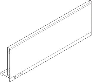 Царга LEGRABOX pure, высота C (177 мм), НД=400 мм, правая, серый орион