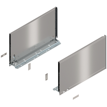 Комплект царг LEGRABOX pure, высота F (421мм), НД=400 мм, нержавеющая сталь