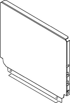 TANDEMBOX, задняя стенка D 224/600мм, серая