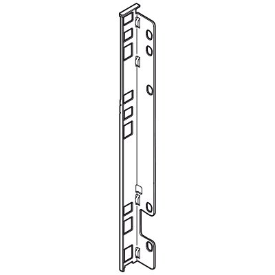 LEGRABOX держатели задней стенки из ДСП, высота F (257 мм), левый, нержавеющая сталь