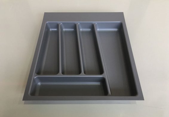 Лоток для столовых приборов Trend II, в ящик 450/450, серый орион матовый