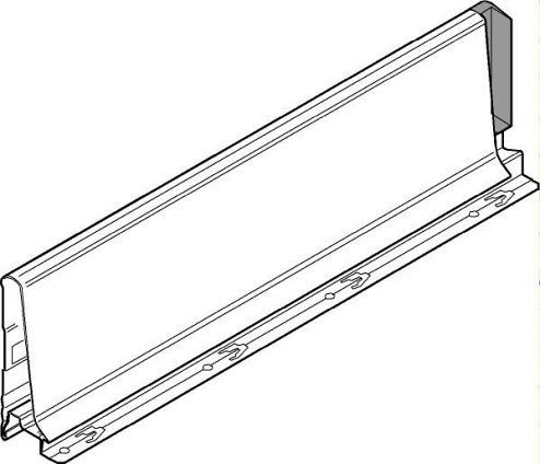 TANDEMBOX, царга 115/500мм, серый орион, левая