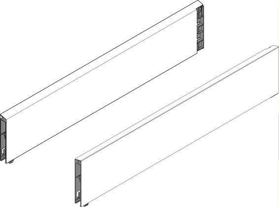 TANDEMBOX, BOXCAP 450мм, нерж., комплект