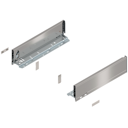 Комплект царг LEGRABOX pure, высота M (90,5 мм), НД=350 мм, нержавеющая сталь