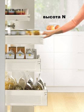 Внутренний ящик METABOX (высота N 54, глубина 500 мм) кремовый